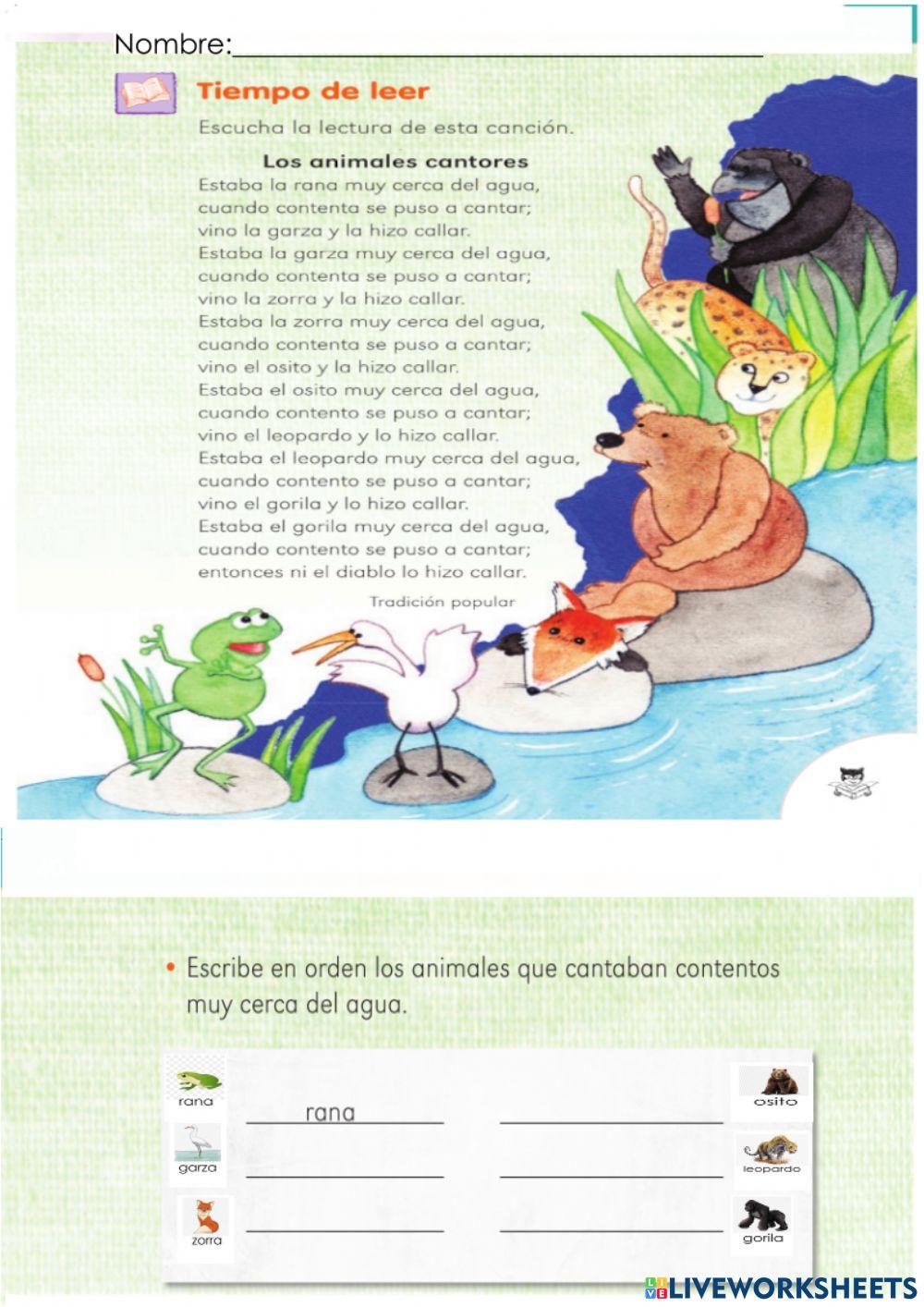 Los animales cantores.