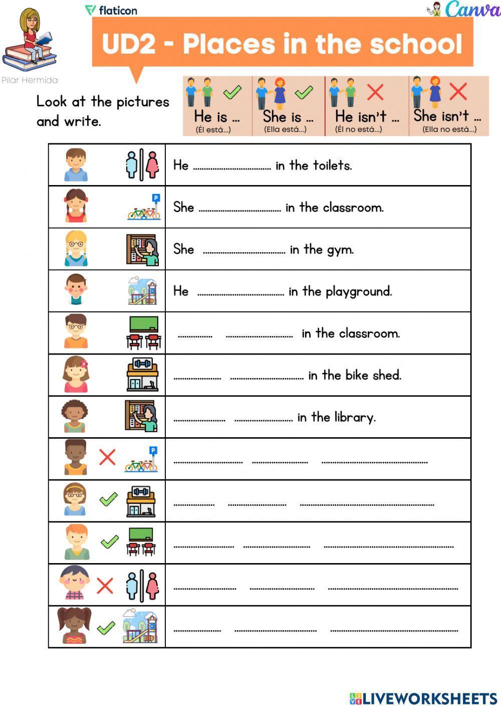 2EP UD2 Places in the school p6