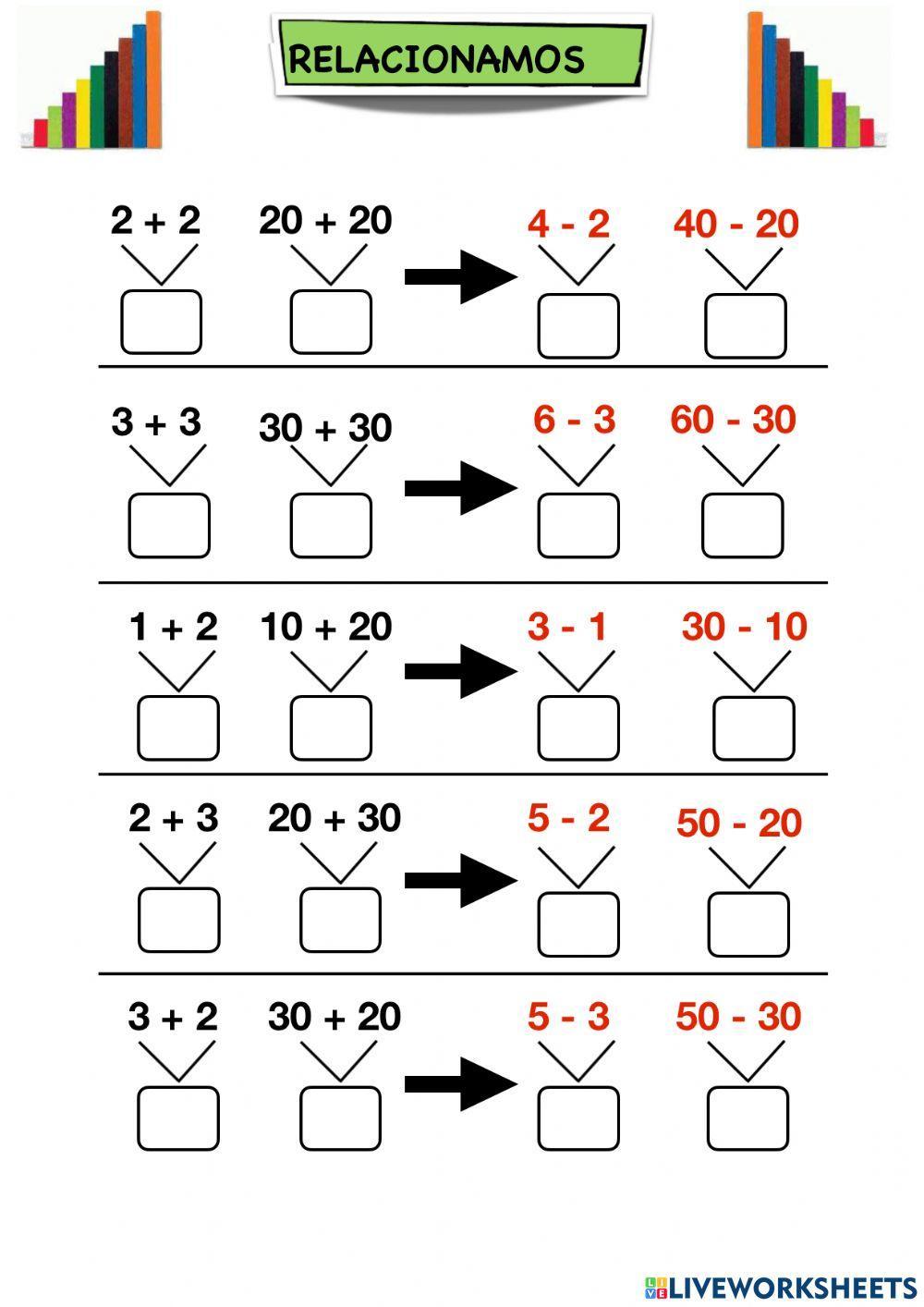Sumas y restas decenas