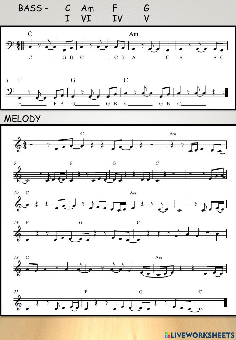 Stand my Me chord changes