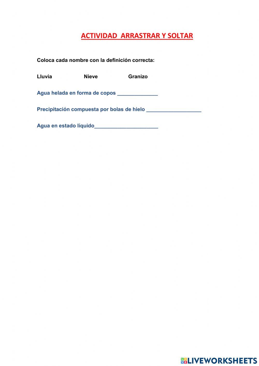 Tarea arrastrar y soltar