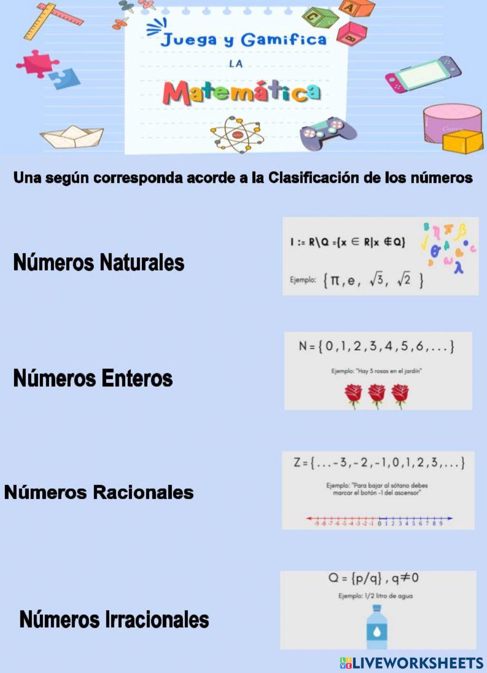 Clasificación de números