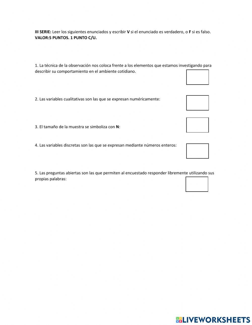 Evaluación final