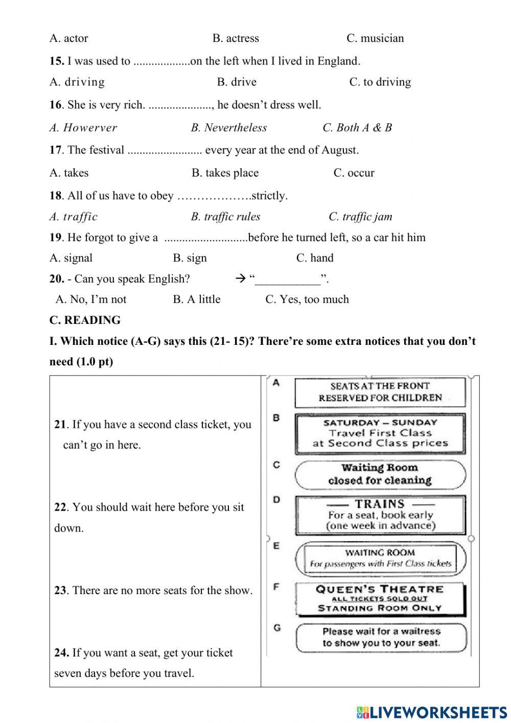 G7-Semester 2-Test 4