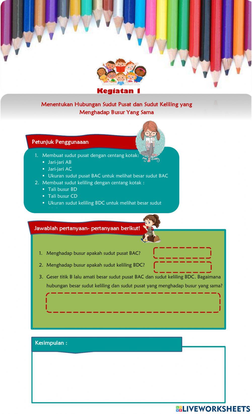 Sudut Pusat dan Sudut Keliling