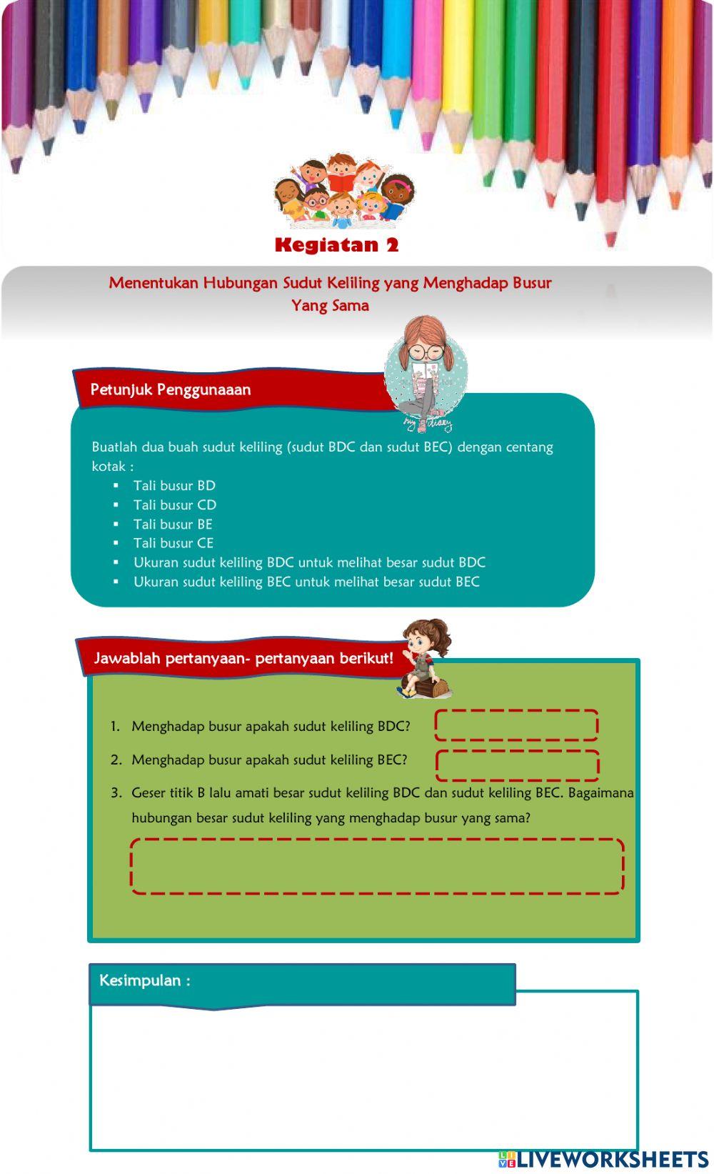 Sudut Pusat dan Sudut Keliling