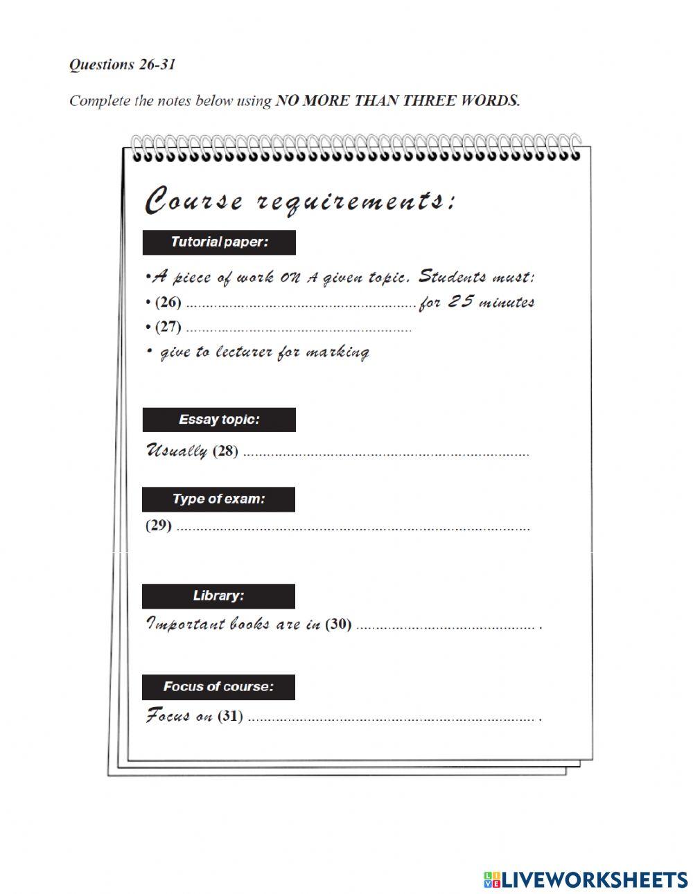 Ielts listening test 1(book 1 part 3)
