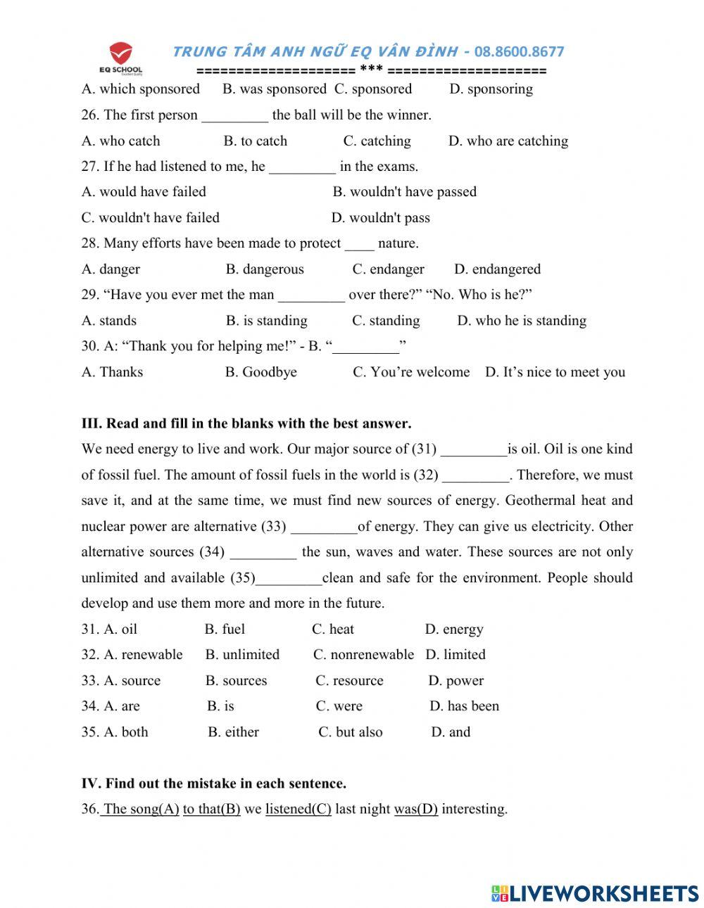 Midterm test-second semester-grade 11-No-1