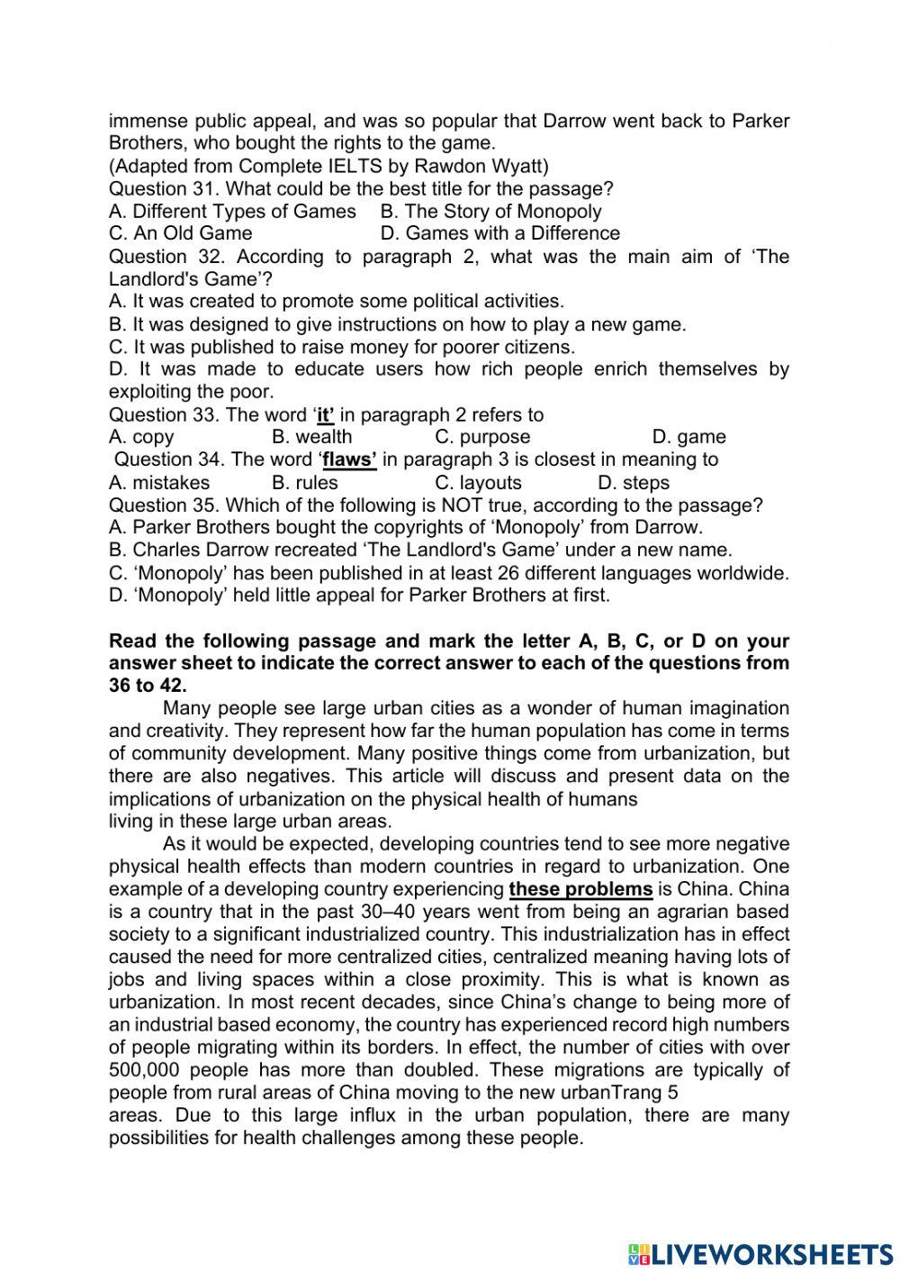 Monthly test - 20032022