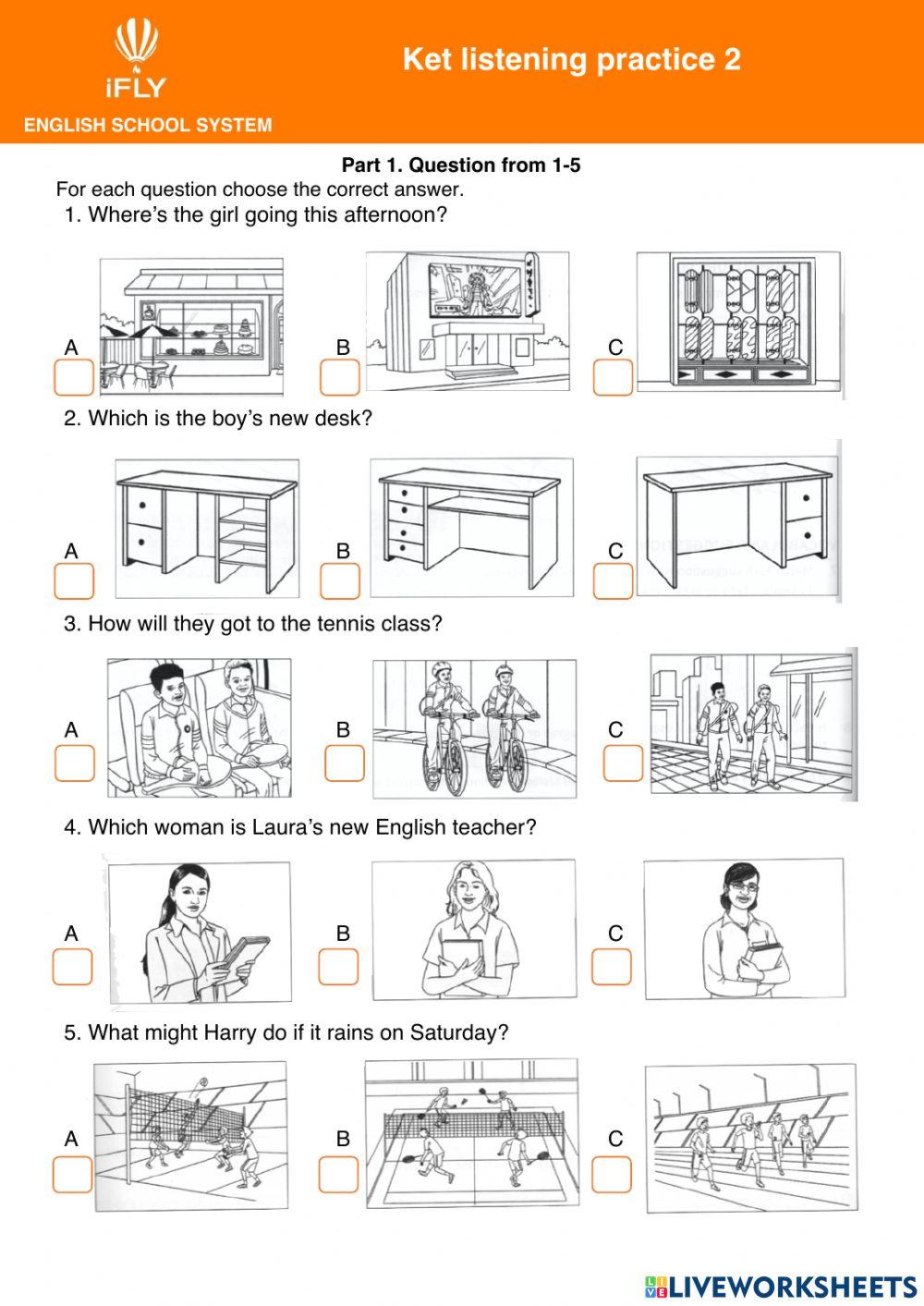 A2-listening test 1