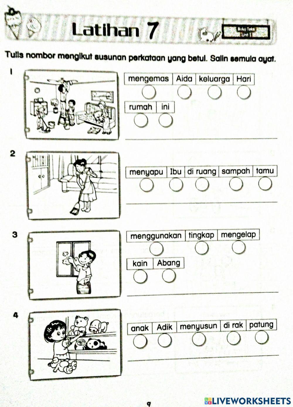 Bahasa Melayu  Tahun 2 Unit 1