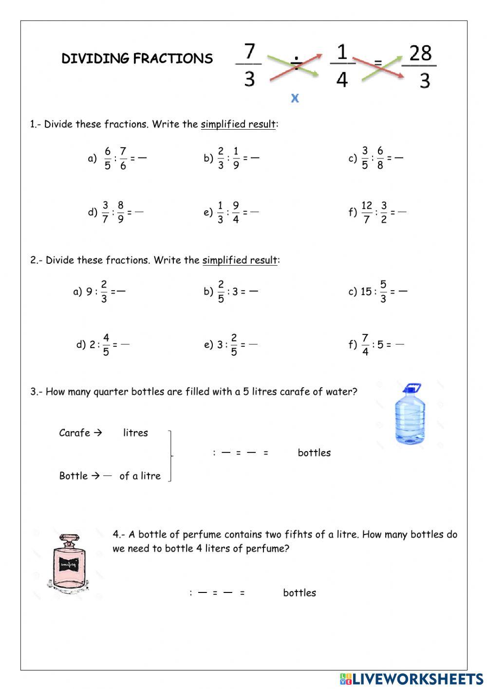 Dividing Fractions Dividing Fractions