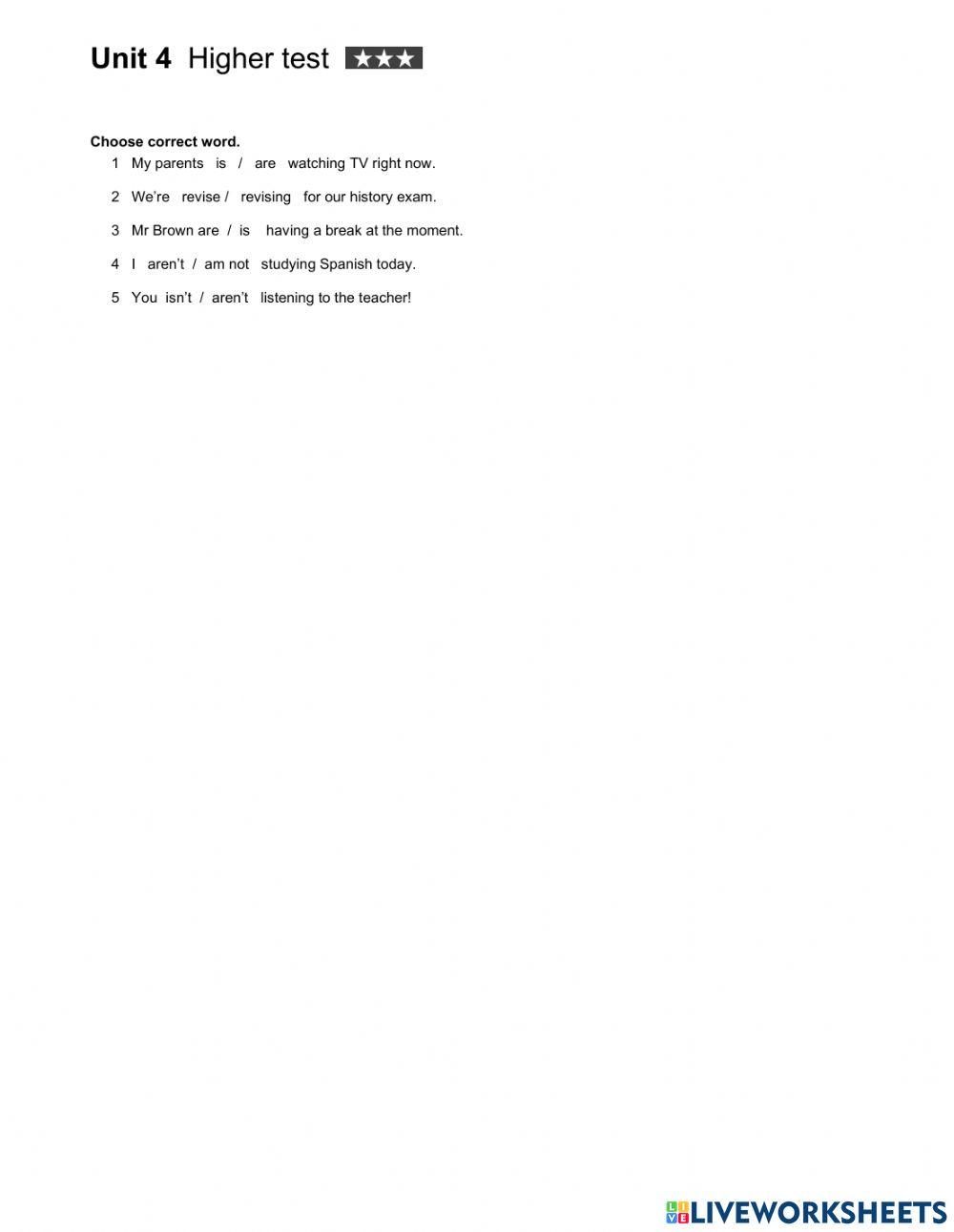 5th grade Unit 4 Test 2