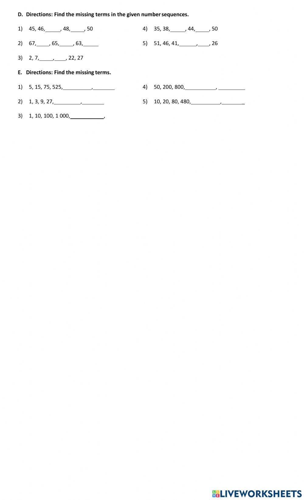 Finding the missing number