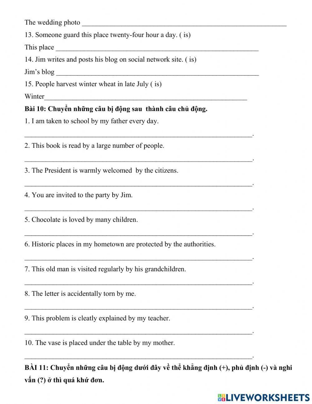 TA7 - HSG - Chuyen de 4 - Passive voice