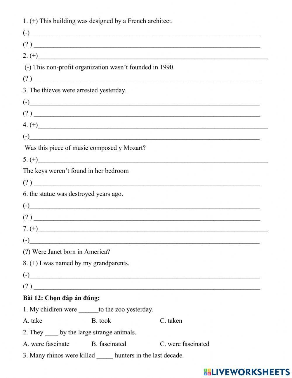 TA7 - HSG - Chuyen de 4 - Passive voice