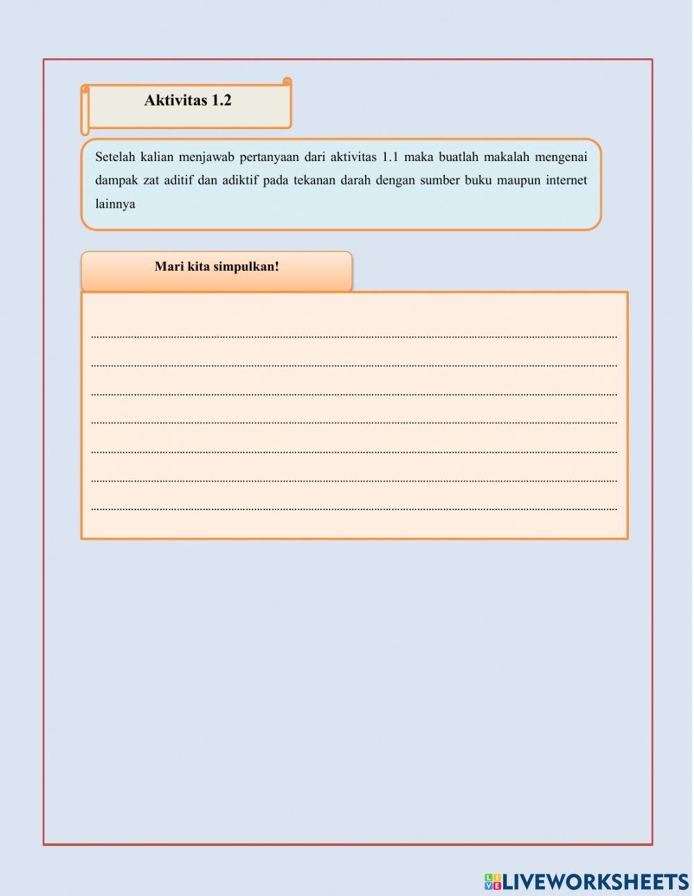 Tekanan zat dalam tubuh