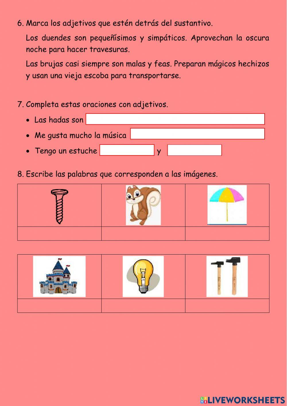 Repaso Lengua temas 7 y 8