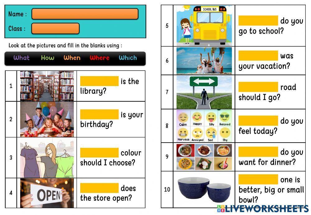 What How When Where Which