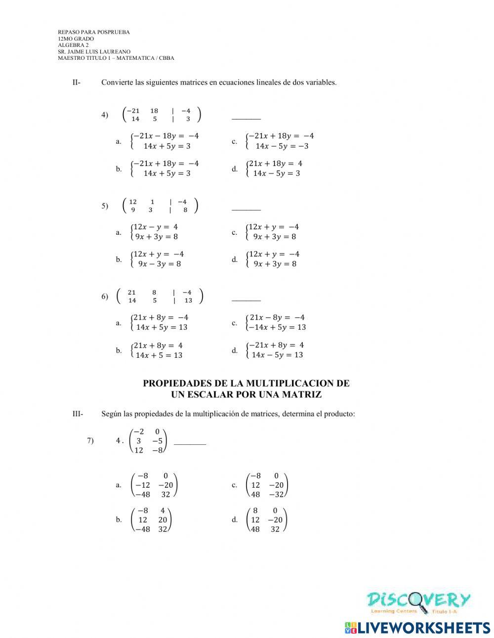 Repaso PosPrueba 9no Grado