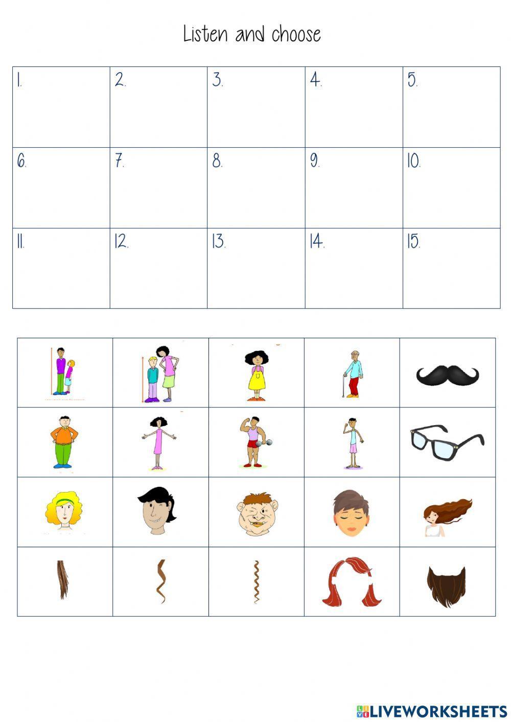 physical appereance 1 dictation listening