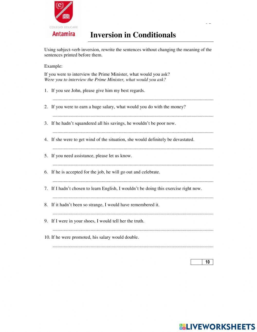 Conditional inversions