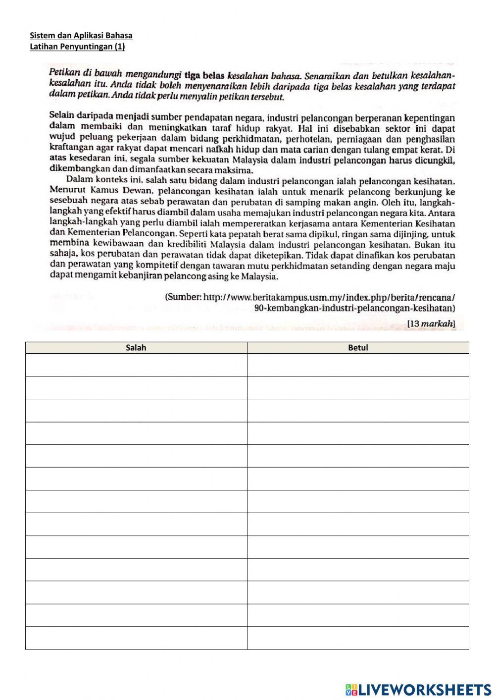 Sistem dan Aplikasi Bahasa