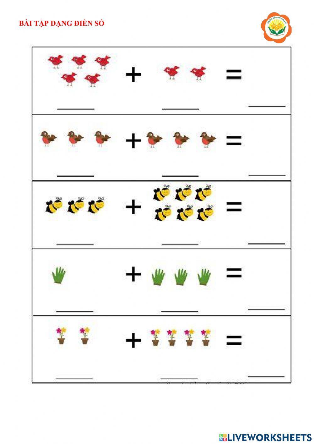 Bài tập ôn khối mẫu giáo lớn tuần 4 tháng 3