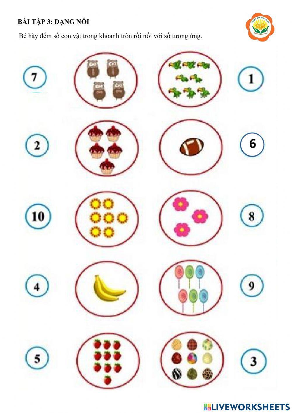 Bài tập ôn khối mẫu giáo lớn tuần 4 tháng 3