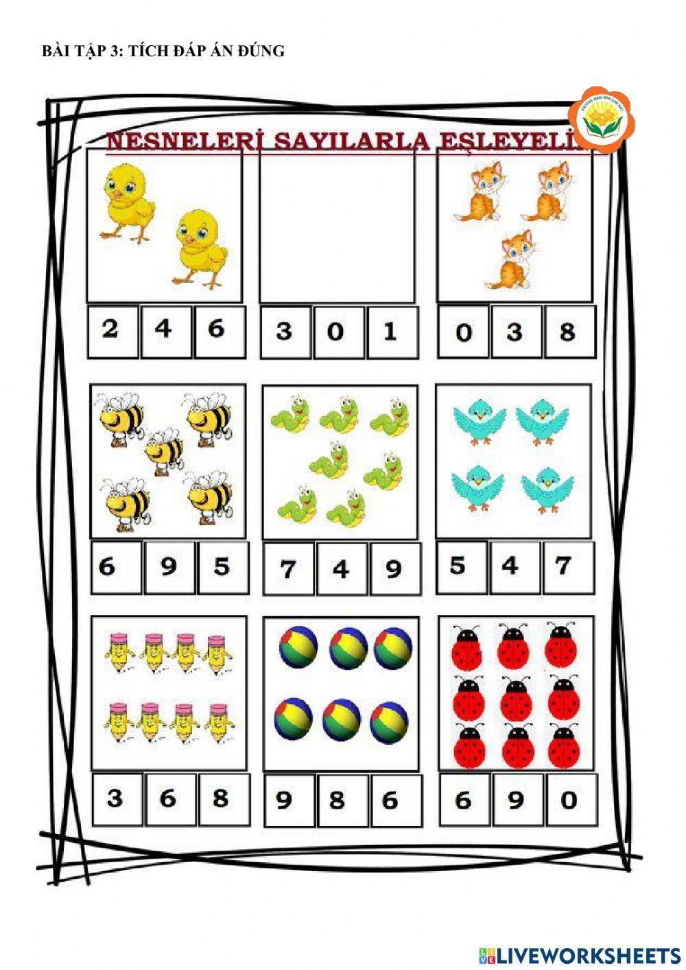 Bài tập ôn khối mẫu giáo lớn tuần 4 tháng 3