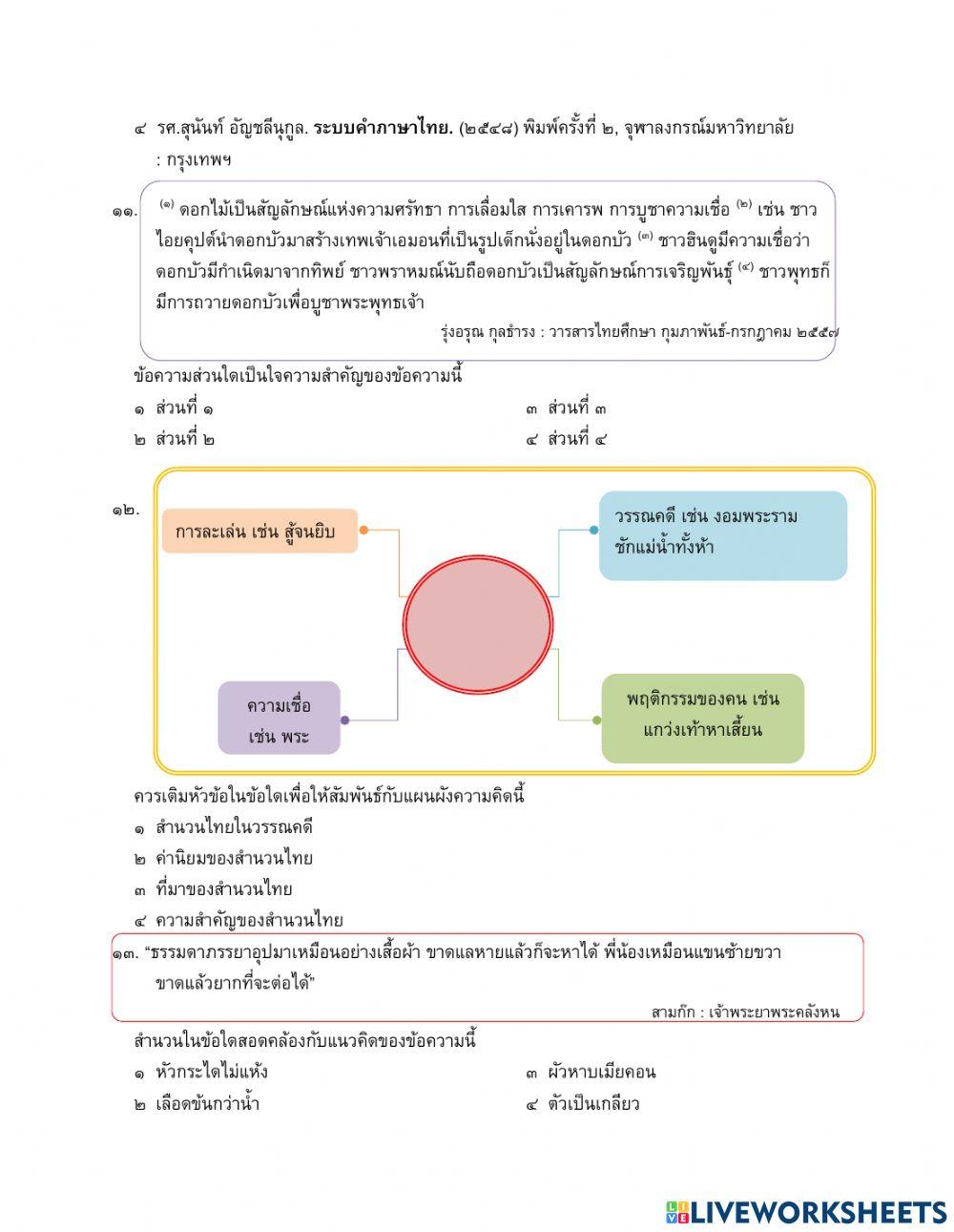 ภาษาไทยเพิ่มเติม