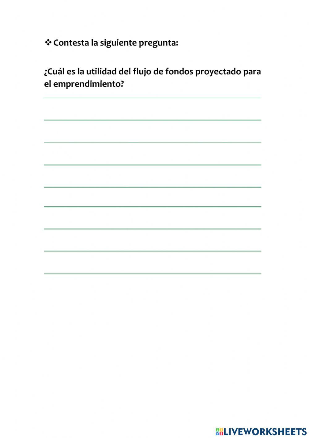 Flujo de fondos proyectado