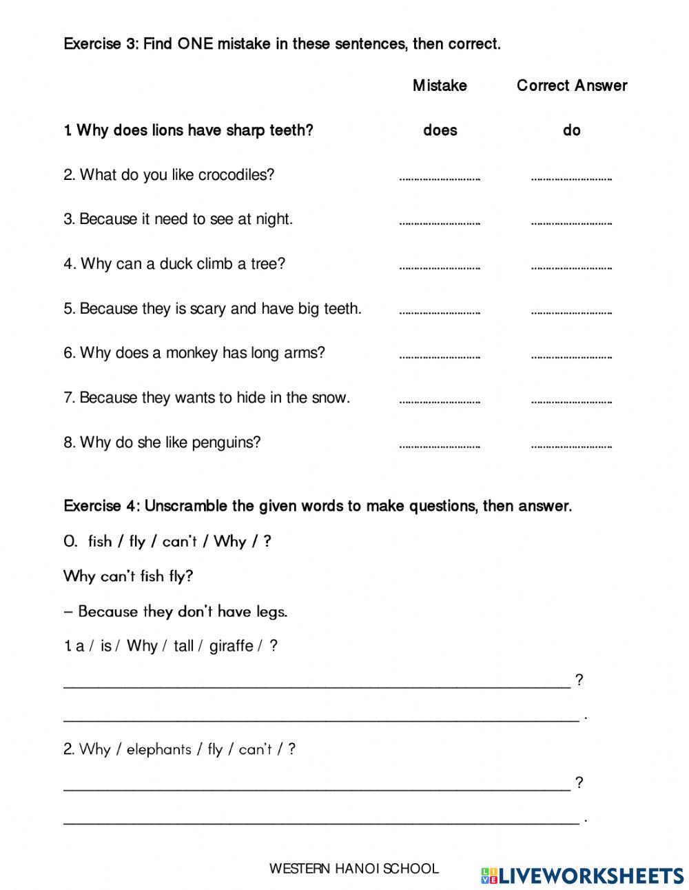 3C2 - Worksheet Grammar -W30