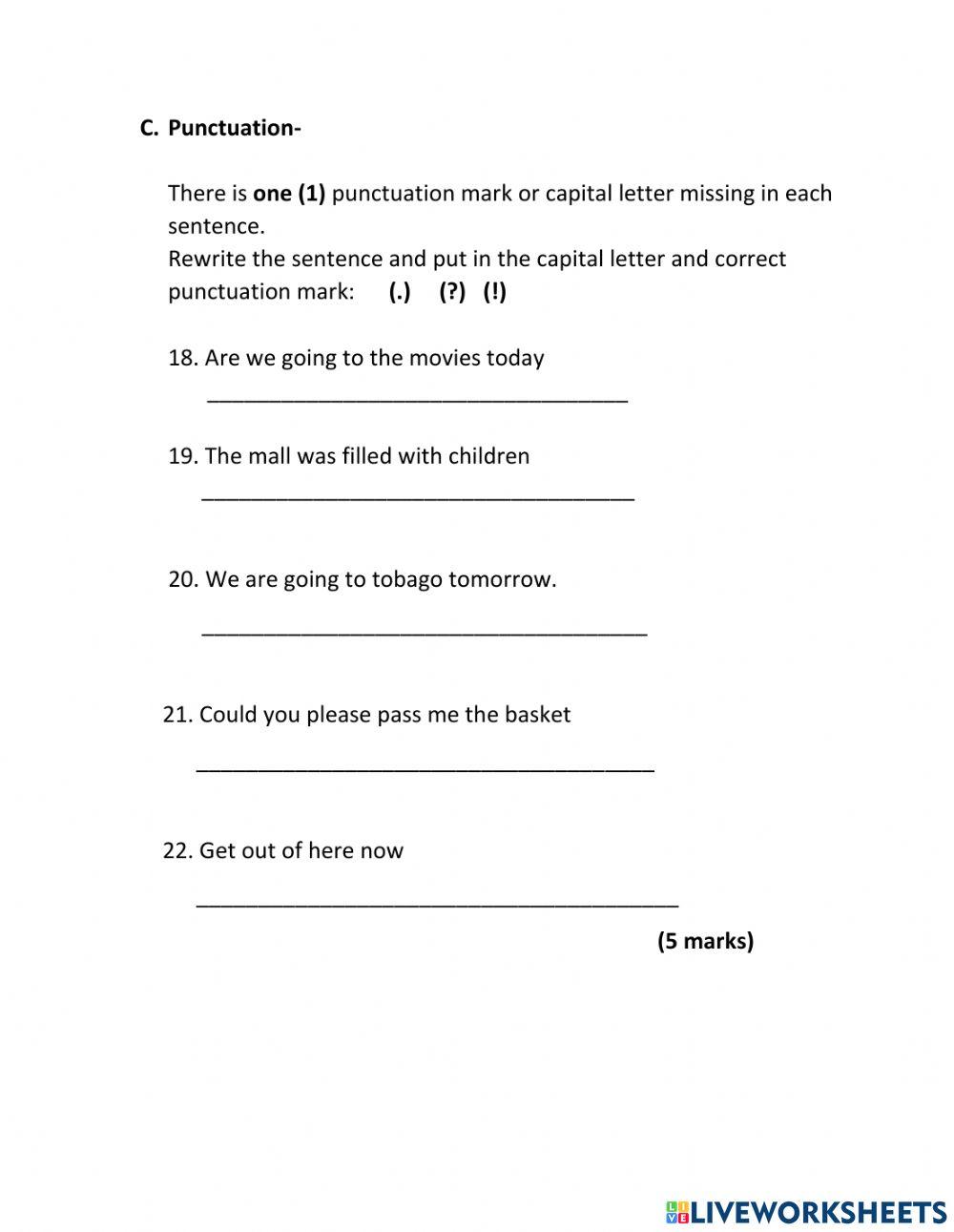 Easter term test lang. arts