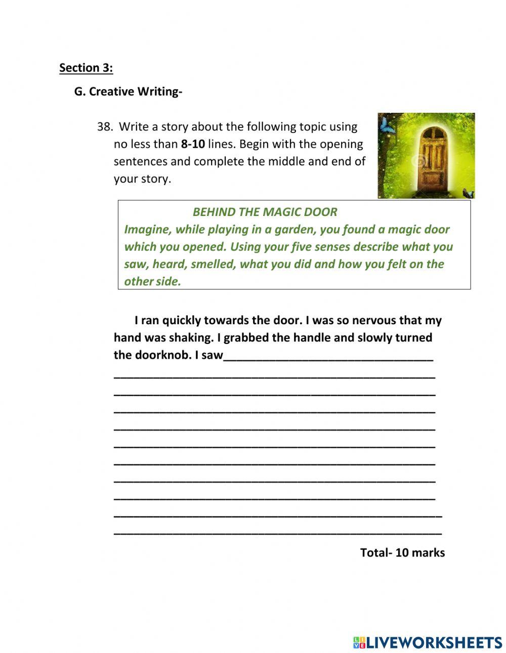 Easter term test lang. arts