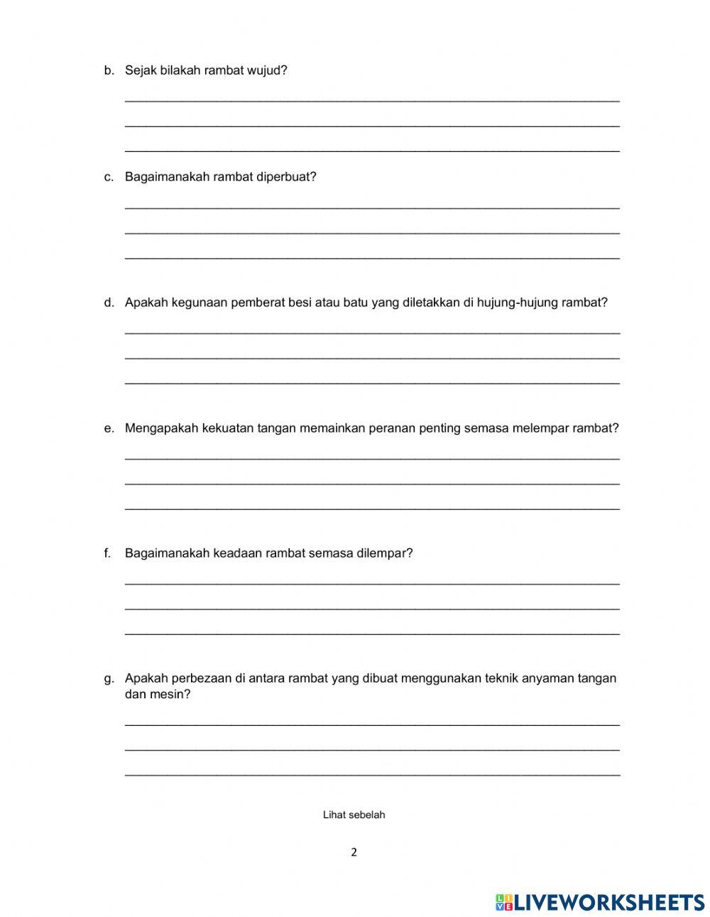 Bahasa Melayu Kertas 2 bahagian 1