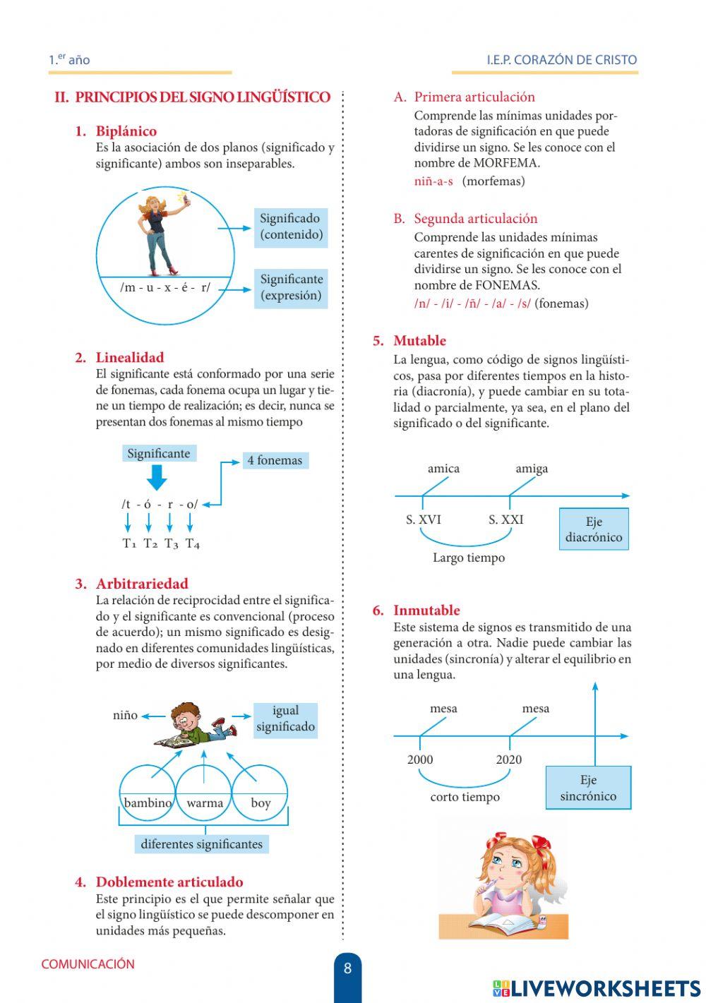 Signo linguistico 1º
