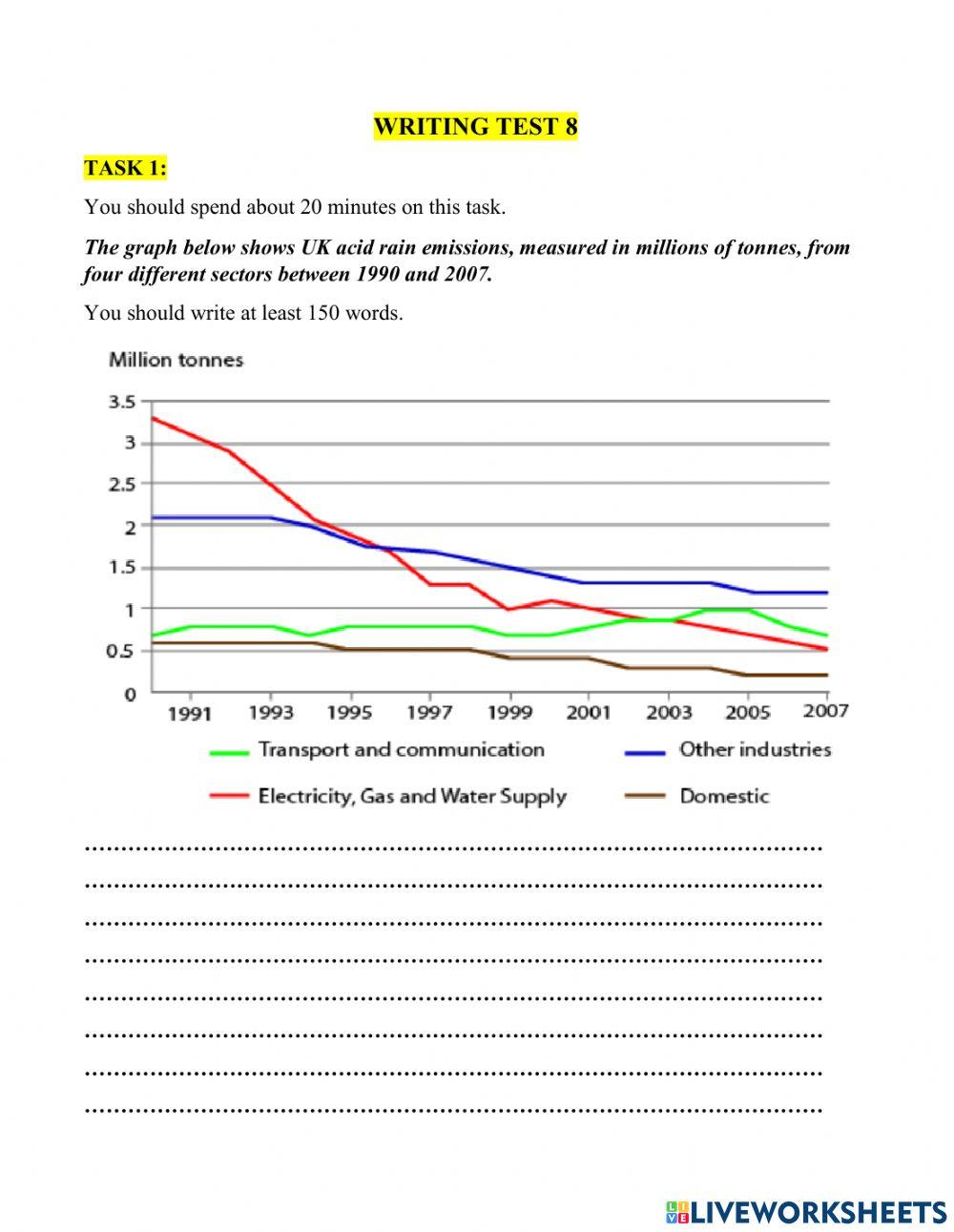 Writing test theme 8
