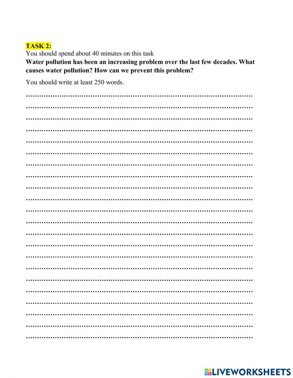 Writing test theme 8