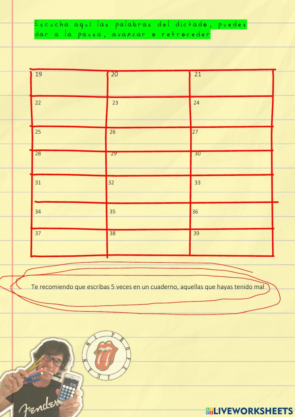 Ortografía de recuperación 7