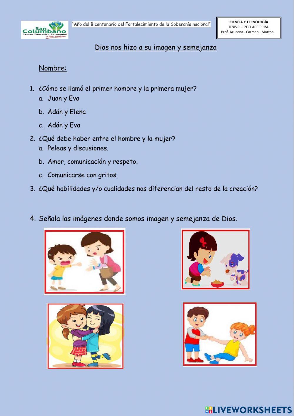 Creación del hombre