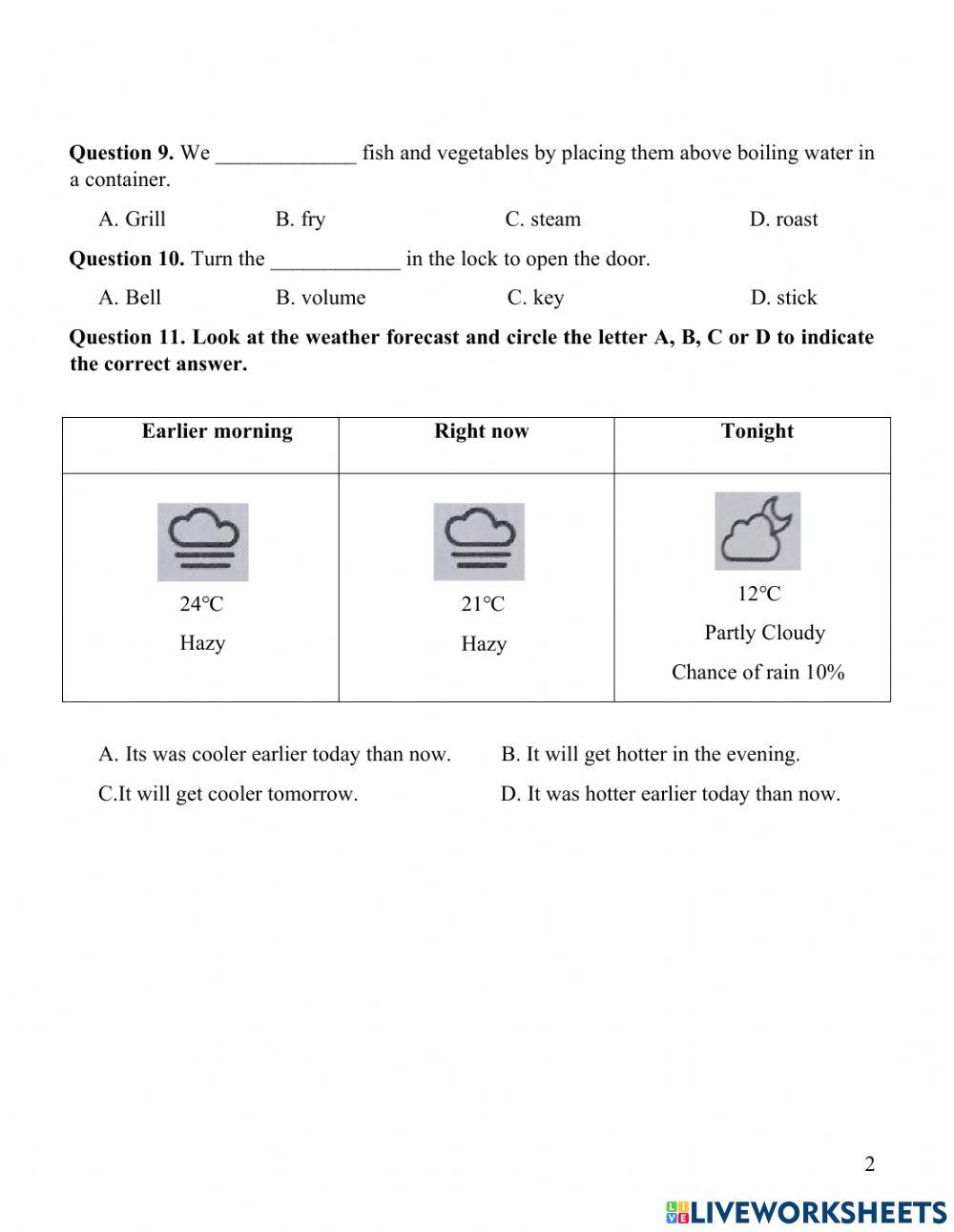 Đề Anh vào 6 NTT 2020-2021
