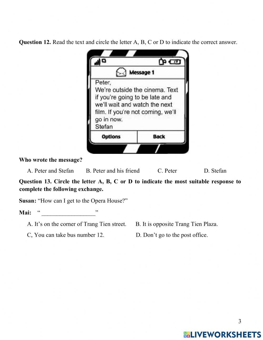 Đề Anh vào 6 NTT 2020-2021