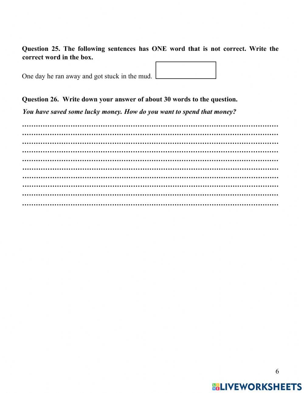 Đề Anh vào 6 NTT 2020-2021