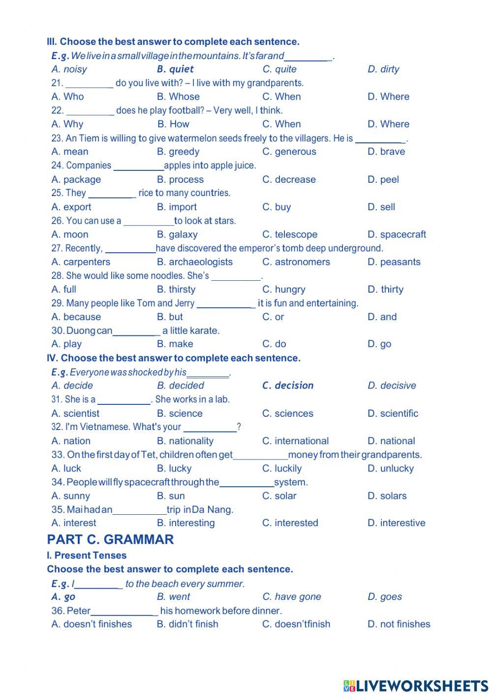 Đề Anh vào 6 đợt vòng 1 Arc 2021-2022