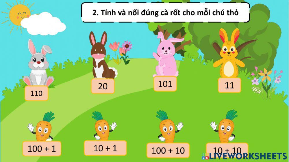 Các số từ 101 tới 110 - phần 2