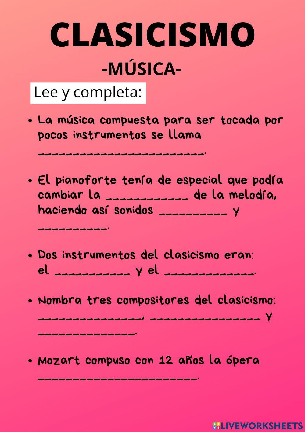 Clasicismo música