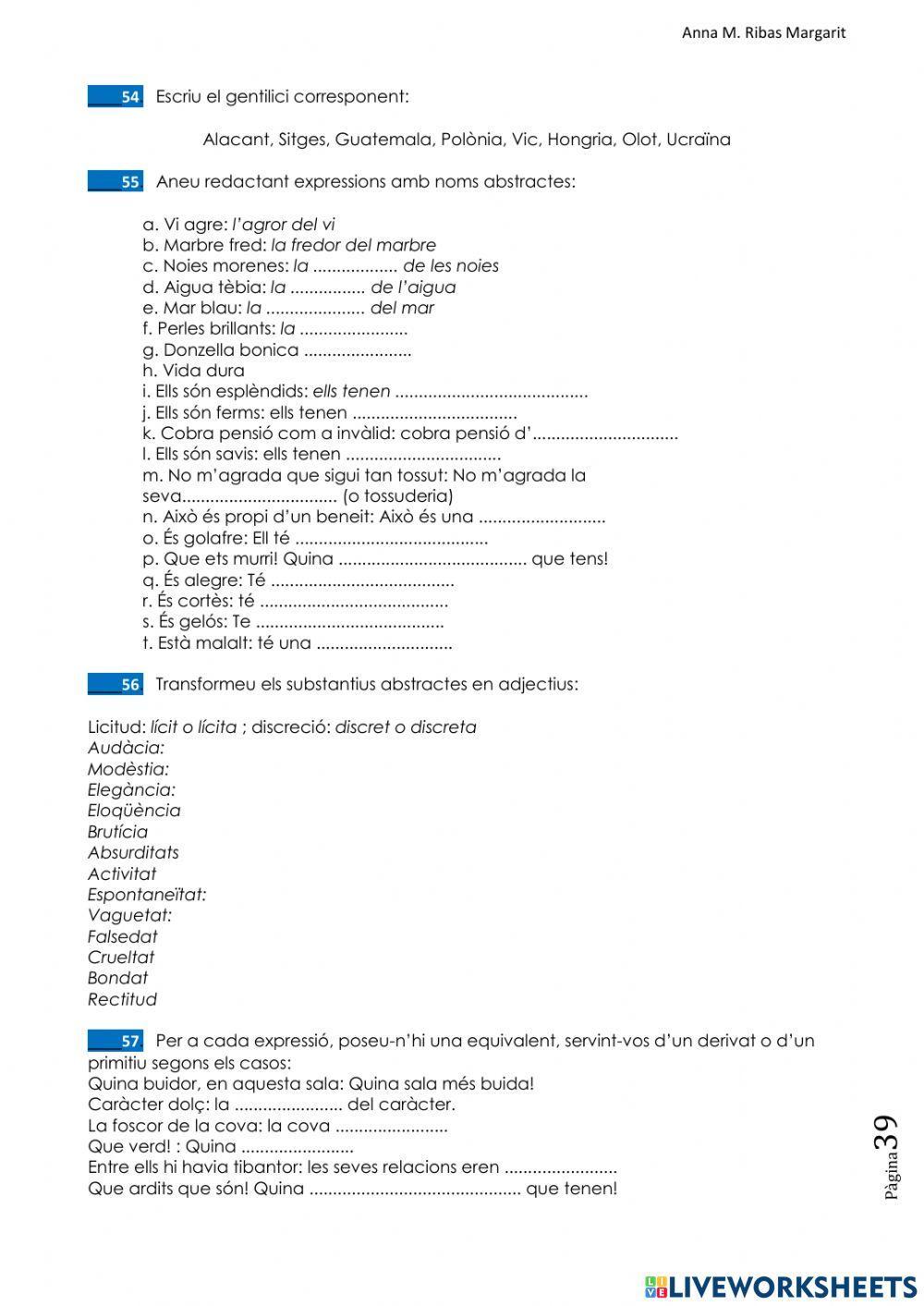 Derivació i composició