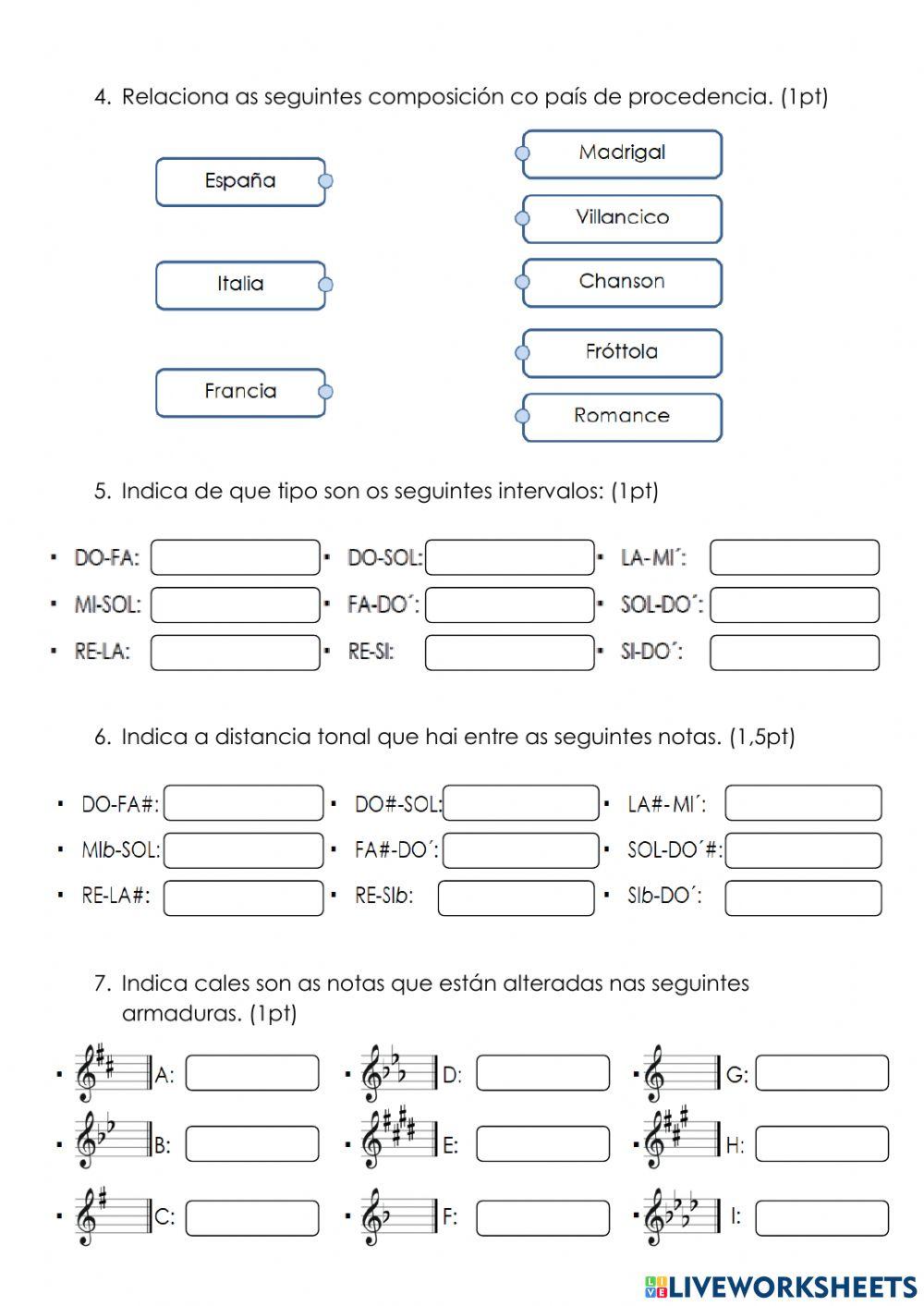 EXAME MÚSICA 6ºEP 2ªAVALIACIÓN