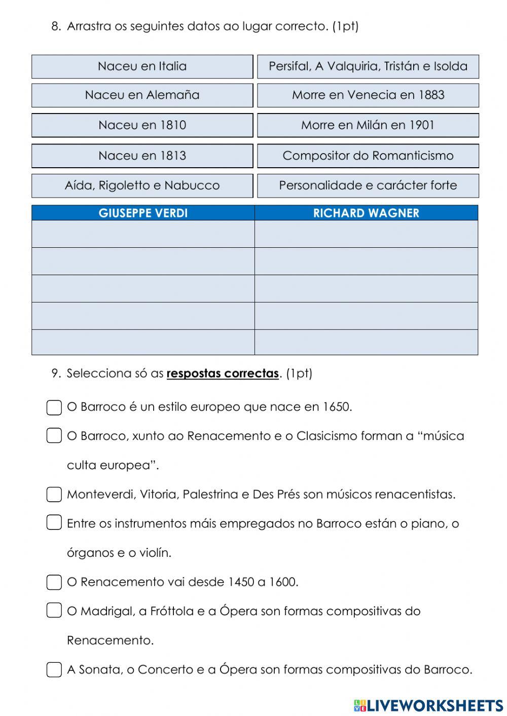 EXAME MÚSICA 6ºEP 2ªAVALIACIÓN